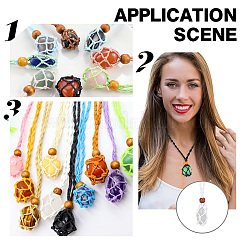 9 шт. 9-х цветные плетеные шнуры из хлопчатобумажной нити для изготовления ожерелий в технике макраме&nbsp;FIND-PH0010-47B