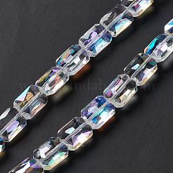 Прозрачные стеклянные бусины гальваническим пряди&nbsp;EGLA-E030-01L