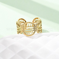 Кольца-манжеты из нержавеющей стали 304 для женщин&nbsp;RJEW-K309-03G