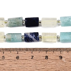 Colliers de perles de sodalite naturelle&nbsp;G-Q614-01A-01