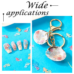 100 шт. светящиеся прозрачные смоляные декоден кабошоны&nbsp;RESI-FP0001-44