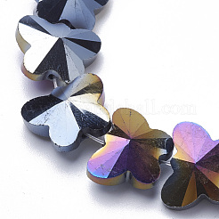 Гальванические стеклянные бусины&nbsp;EGLA-Q091-14mm-B01