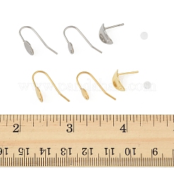 24 шт. крючки для сережек из нержавеющей стали 304&nbsp;STAS-FS0001-94
