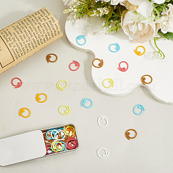 60шт 6-х цветный пластиковый инструмент для вязания&nbsp;DIY-CP0012-73