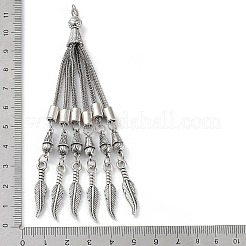 Chaîne gourmette en alliage de style tibétain gland gros pendentifs&nbsp;FIND-K013-01AS-06