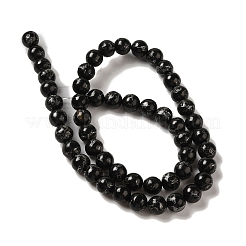 Fili sintetici di perline di quarzo carbone della linea argento&nbsp;G-Q161-A01-03