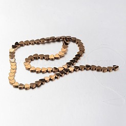 Electroplate non magnetici ematite sintetico fili di perline&nbsp;G-F300-23B-08