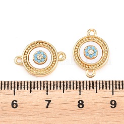 Maglie in ottone con pavé di zirconi cubici azzurri&nbsp;KK-L274-01G