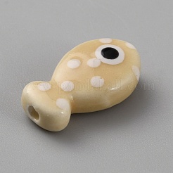 Perles en porcelaine manuelles&nbsp;LS-PORC-WH20001-02N