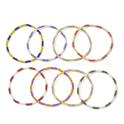 8 шт. браслеты из стеклянных бусин для мужчин и женщин&nbsp;BJEW-MZ00276