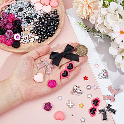 DIY Harz Strass & ABS Kunststoff & Kunststoff Cabochons&nbsp;FIND-SC0021-32