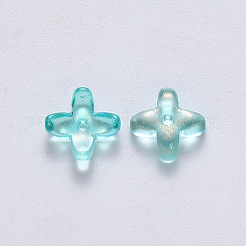 Perle di vetro verniciate a spruzzo trasparente&nbsp;LS-GLAA-R211-06-C03