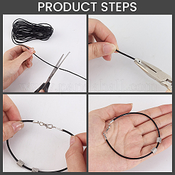Kit fai da te per realizzare collane e braccialetti in cordoncino di pelle bovina&nbsp;DIY-CL0002-45