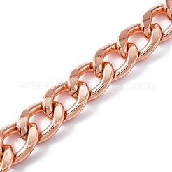 Cadena extensora de bolsa de cadena curban de hierro&nbsp;FIND-WH0112-39RG