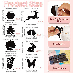 32 шт. 8 стиля акриловых подвесок для бокалов вина&nbsp;OACR-TA0003-96