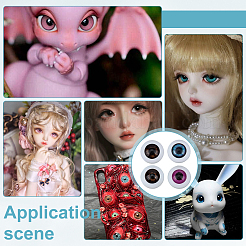 4 цвет звезды акриловые глаза для поделок&nbsp;DIY-PH0029-87A