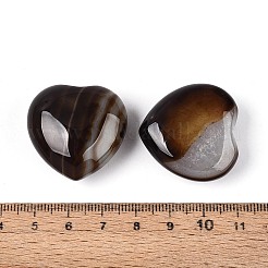 Натуральный агат (окрашенный и подвергнутый термической обработке) в форме сердца&nbsp;G-N0325-11-07