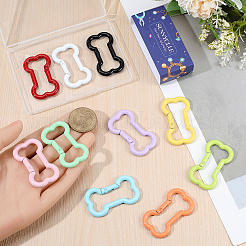 10 Stück 10 Farben Legierung Kletterkarabiner&nbsp;FIND-SC0021-31