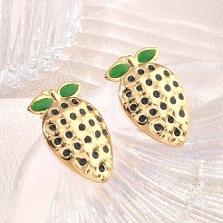 Pendientes de botón esmaltados de acero inoxidable 304&nbsp;SA-CBA46AF-10G