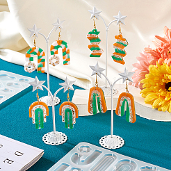 2 шт. силиконовые Молды для подвесок в виде 2-х спиралей&nbsp;DIY-TA0005-56