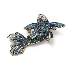 Эмалевые булавки в виде золотой рыбки&nbsp;LS-JEWB-E041-01AB-01