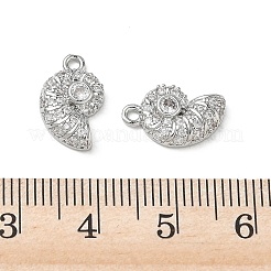 Messing micro pave klar zirkonia charme&nbsp;KK-P355-01C-P