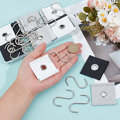 18 шт. 3-цветные тканевые люверсы для крепления рельсов тента автофургона&nbsp;AJEW-BC0009-46