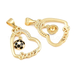 Pendentifs en laiton zircon cubique transparent&nbsp;CU-CBA7E9C-11A-G