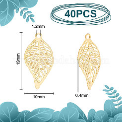 40шт стойка с покрытием 201 нержавеющая сталь филигранные подвески&nbsp;STAS-UN0049-89
