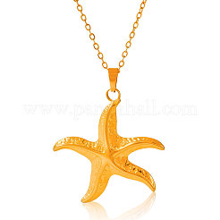 Женские ожерелья с подвеской в виде морской звезды из нержавеющей стали 304&nbsp;KW7547-2