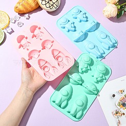 1 набор из 3 силиконовых форм серии «Астронавт» 3 цветов&nbsp;ST-CJ0007-91