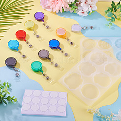 10 Stück Ausweishalter aus PP und Eisen in 10 Farben&nbsp;DIY-TA0014-32