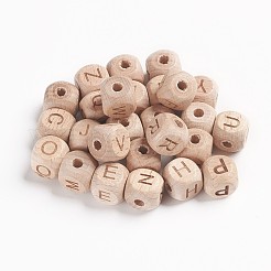 Perles en bois naturel non fini&nbsp;WOOD-WH0100-29