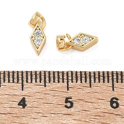 Breloques en laiton zircon cubique transparent&nbsp;KK-C172-24G