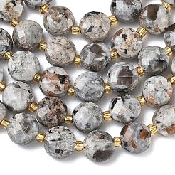 Нити из натуральных сиенитовых бусин&nbsp;G-K389-B86-01