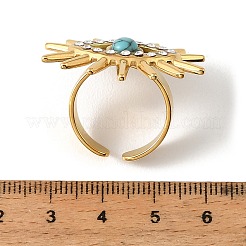 Offene Manschettenringe aus Edelstahl 304 mit Strassen&nbsp;RJEW-H269-04G