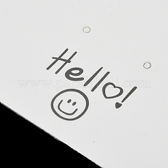 Cartoncini espositivi per orecchini di carta con faccina sorridente e collane.&nbsp;FIND-T072-01C-01
