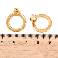 Orecchini a bottone in acciaio inossidabile 304 da donna&nbsp;EJEW-P345-02G