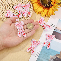 24 шт. бант с танцевальными туфлями из полиэстера с вышивкой&nbsp;PATC-CA0001-36