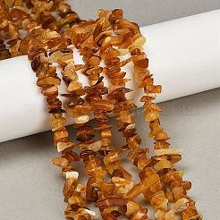Натуральный янтарь чип бисер пряди&nbsp;G-E271-81-01