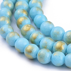 Natur Mashan Jade Perlen Stränge&nbsp;G-P232-01-J-6mm