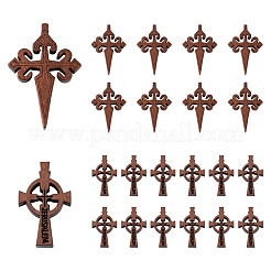 40pcs 2 Stil Holzanhänger&nbsp;WOOD-LS0001-17