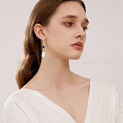 50 шт. бусины из натурального синего тигрового глаза&nbsp;G-SP0001-36