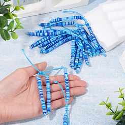 Pulseras hechas a mano con cuentas de arcilla polimérica&nbsp;AJEW-TAC00078