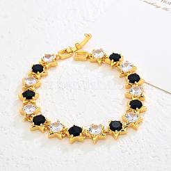 Женские браслеты из латуни с кубическими циркониями&nbsp;LN8502-2