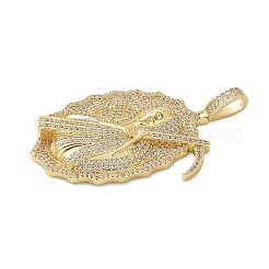 Ottone micro spianare pendenti zirconi&nbsp;KK-P293-35A-G