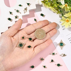 11 шт. 11 стиля прозрачных стеклянных звеньев/соединителей&nbsp;GLAA-YW0005-55