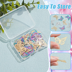 48 шт. 3-х цветные ионно-покрытые (IP) филигранные подвески из нержавеющей стали 304&nbsp;STAS-HY0001-35