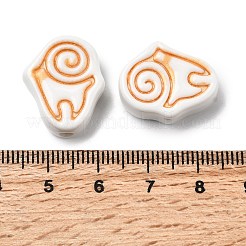 Фарфоровые бусины ручной работы&nbsp;PORC-Z004-01A