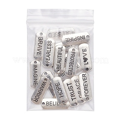 18шт 18 стиля прямоугольные подвески из сплава в тибетском стиле&nbsp;TIBEP-YW0001-34AS